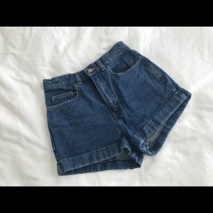 American Apperal High-waisted denim shorts 26